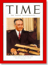 Glenn L. Martin appears on the cover of Time Magazine