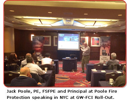Jack Poole presenting at Gamewell FCI in New York City