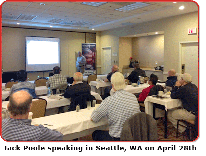 Jack Poole presenting at Gamewell FCI in Seattle, WA on April 28