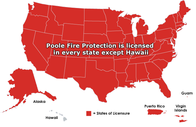 Poole Fire Protection Licensure Map