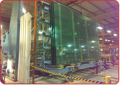 Jack Poole and Eric Peed tour AGC glass plant in Spring Hill, KS