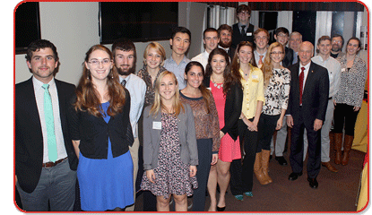 2015 Salamander Honor Society recipients, including Jack Poole, Principal of Poole Fire Protection